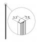 Dansani Match Anslagsliste 8 til model A,B,C - Smal - Mat sort