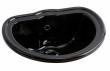 Lavabo Retro 50 h�ndvask t/nedf�ldning - Med overl�b - Blank sort