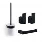 Hefe Piren s�t af badtilbeh�r - Mat sort