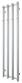 TVS Vino 4 h�ndkl�det�rrer - 35x140 cm - Krom