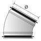 Lindab b�jning 30 grader 125mm