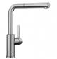 Blanco Lanora-S k�kkenarmatur m/udtr�k - Rustfrit st�l