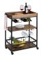 Wenko Rustico rullevogn til k�kken - Sort/Valn�dlook