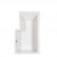 Str�mberg Quantum badekar t/brus - 170 x 70/85 - H�jre - 1 rygl�n