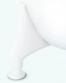 If� Bens�t bk-pro. Hvid plast. Til bkff fritst�ende badekar