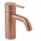 Damixa Silhouet S h�ndvaskbatteri u/bundventil - B�rstet kobber
