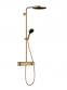 hansgrohe Pulsify S Showerpipe 1jet m/ShowerTablet Select 400 - B�rstet bronze