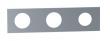 Vola 5003B 3-huls d�kplade, 230x60 mm, �39/�39/�39 mm Krom 16
