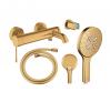 Grohe Essence New komplet badekararmatur m/SmartActive - B�rstet cool sunrise