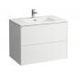 Laufen Base 80 m�belpakke m/slim h�ndvask - Mat hvid