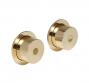 Vola A83 pneumatisk dobbelt trykknaps�t - Messing natur