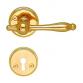 Beslagsboden vintage indend�rs d�rh�ndtag inkl. n�gleskilt - Messing PVD
