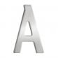 Beslagsboden postkassebogstav A - B�rstet rustfri st�l