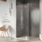 Str�mberg Font Walk-in fast brusev�g - 70 cm - Frostet glas