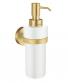Smedbo Home s�bedispenser til v�g - B�rstet messing/porcel�n