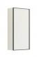 Dansani Luna Urban overskab - H�jreh�ngslet - Hvid mat/Sort ramme