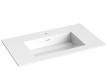 Str�mberg Corian 80 m�belvask - 1 hanehul - Mat hvid
