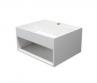 Cass�e 50 h�ndvask t/v�g m/hylde - Uden overl�b - 1 hanehul