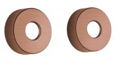 Damixa rosetter - 2 styk - B�rstet kobber