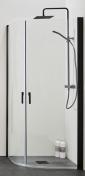 Hafa Igloo Pro bruseafsk�rmning - 80x80 cm - Klar glas/mat sort