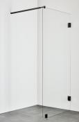 Hafa Infinity brusev�g - Klar glas - Mat sort - 90 cm