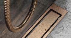 Outlet - Unidrain Highline ramme - B�rstet kobber 900/25