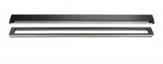 Unidrain afl�b 700 mm/10 mm ramme - B�rstet sort