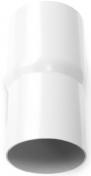 Plastmo r�rmuffe, 75 mm, hvid