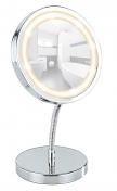 Wenko Brolo kosmetikspejl til bord - Vendbar m/LED og 3x forst�rrelse