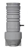 Grundfos pumpebr�nd m/AP35B.50.06.A1 pumpe til gr�t spildevand - 600x2000 mm