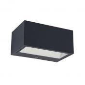 Lutec Architectural udend�rslampe til v�g 14 x 6,5 cm - 3000 K - M�rk gr�