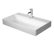 Duravit DuraSquare 80 h&aring;ndvask t/v&aelig;g eller m&oslash;bel - Uden overl&oslash;b - 1 hanehul