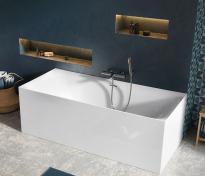 Str�mberg Turin firkantet fritst�ende badekar 1700 x 750 mm
