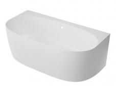 Str�mberg Arden Back-To-Wall badekar 1600 x 860 mm - Mat hvid