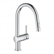Grohe NEW Minta køkkenarmatur m/udtræk og Dual spray - Krom