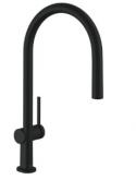 Hansgrohe Talis M54 k�kkenarmatur m/udtr�k og Eco - Mat sort