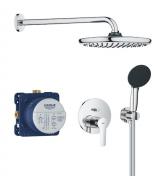 Grohe Start 250 komplet brusesystem til indbygning - Krom