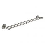 Grohe Essentials dobbelt h&aring;ndkl&aelig;deholder 600mm - Steel