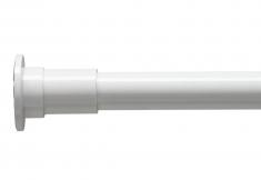 Hefe selvb�rende forh�ngsstang max 120 cm- Hvid
