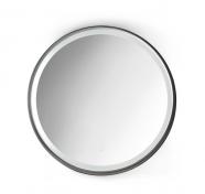 Bath Creator rundt spejl m/LED �60 - Mat sort