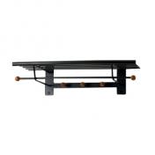 Lastein Sir James 7-65 hattehylde m/knager�kke og b�jlestang - Sort/n�d