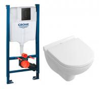 V&B O.novo Compact toiletpakke inkl. cisterne, sort betjeningsplade og s�de m/soft-close