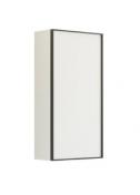 Dansani Luna Urban overskab - Venstreh�ngslet - Hvid mat/Sort ramme