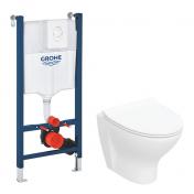 If� Spira Style Rimless toiletpakke inkl. s�de m/SoftClose, cisterne og betjening i hvid