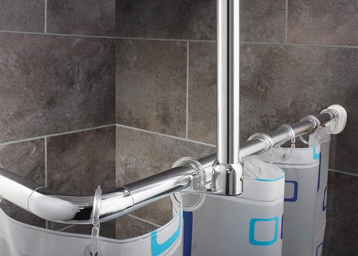 Ridder Eco universal badeforh&aelig;ngsstang - Krom