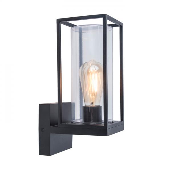 Lutec Tradition Flair 1 udend&oslash;rslampe til v&aelig;g - Mat sort
