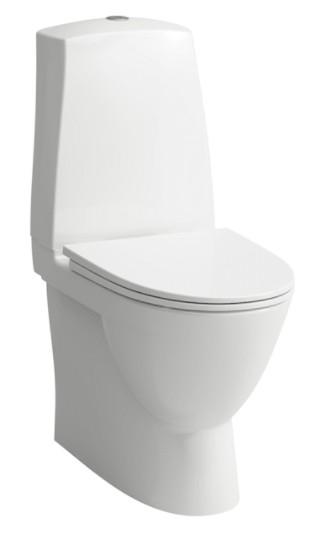 Laufen Pro N gulvst&aring;ende WC med P-l&aring;s back-to-wall limning, LCC