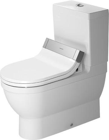 Duravit Starck 3 gulvtoilet m/wondergliss til sensowash s&aelig;de