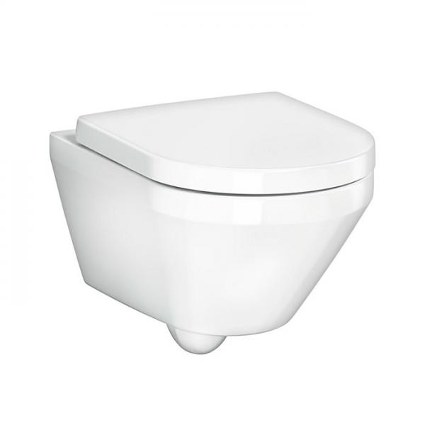 Gustavsberg Graphic v&aelig;gh&aelig;ngt toilet m/s&aelig;de og Hygienic Twist