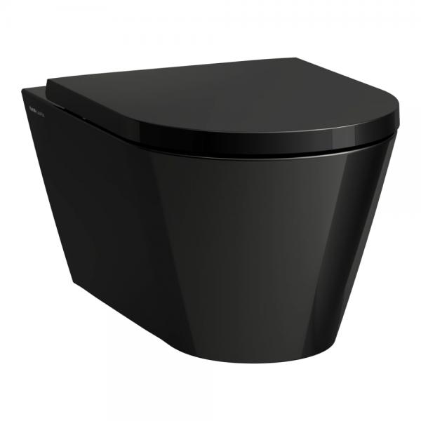 Kartell by Laufen RIMless v&aelig;gh&aelig;ngt toilet - Sort h&oslash;jglans